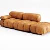 Designed by antonio citterio in 1986 for b&b italia, this sity sectional sofa in terracotta colored leather contains four elements. 3