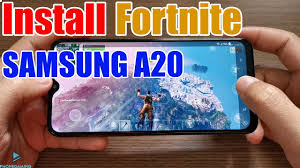 How To Install Fortnite Mobile On Samsung Galaxy A20 Youtube