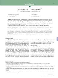 Learn vocabulary, terms and more with flashcards, games and other study tools. Pdf Breast Cancer 2 Case Reports