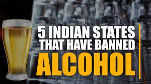 A bottle with a glass crossed out. 5 Indian States That Have Banned Alcohol Youtube