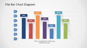 Flat Bar Chart Diagram For Powerpoint