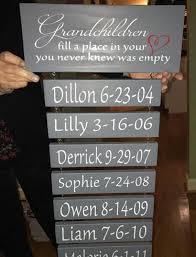 Birthday Ideas For Grandma From Grandkids Personalized Grandchildren Fill A Place In Your Heart Sign Gift For Grandma Grandmothers Birthday Gift Grand Kids Name Sign Grandmother Birthday Gift Diy Christmas Gifts Crafts