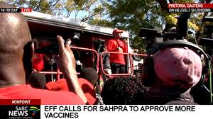 A list of demands will be handed over to the south african reserve bank, the chamber of mines & the jse. Eff March Julius Malema Addresses Masses Gathered For Vaccines March Youtube