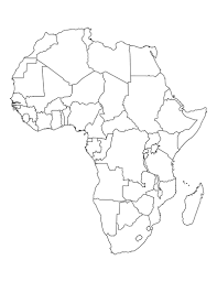 Algeria is known as the one of the largest country of africa. Printable Map Of Africa For Students And Kids Africa Map Template