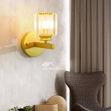 Take your space to the next level with wall sconces from cb2 canada. Nordic Bedside Lamp Simple Crystal Balcony Aisle 2 Lights Modern Wall Sconce Glass Art Deco Black Gold