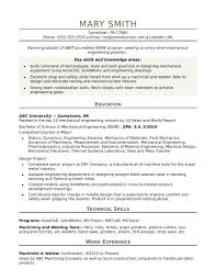 Engineering resume examples, sample, and free template included. Mechanical Engineer Resume Entry Level Monster Com