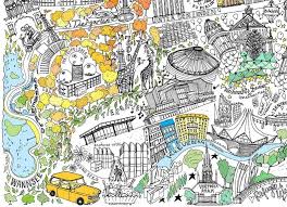 Finden sie sehenswürdigkeiten wie das brandenburger tor oder den reichstag oder lassen sie sich zu hotels, restaurants, geschäften und weiteren orten navigieren. Handgezeichnete Berlin Karte Berlin Stadtplan Berlin Karte Etsy Illustrated Map Map Print Hand Illustration
