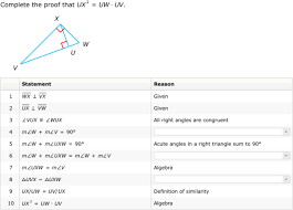 Ixl Proofs Involving Similarity In Right Triangles Geometry Practice