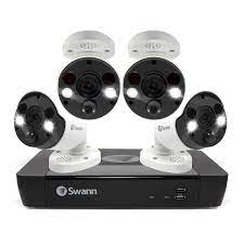 Swann 4k Nvr Security System Hardwired Wired Outdoor Security Camera 4 Pack In The Security Cameras Department At Lowes Com