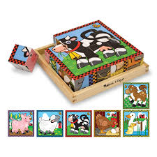 There are 18 different characters to build as per the flash cards. Melissa Doug Farm Cube Puzzle Preschool Kids Six Puzzles In One Sturdy Wooden Construction 16 Cubes And Wooden Tray 8 H X 8 W X 2 25 L Buy Online At Best Price In Uae Amazon Ae