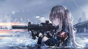 This hd wallpaper is about anime, anime girls, girls with guns, original wallpaper dimensions is 2560x1453px, file size is 531.08kb. 28 Anime Girls With Guns Wallpapers Wallpaperboat