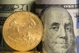 Gouden Muntstuk Van John Fitzgerald Kennedy Stock Foto