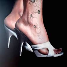 Pintura al óleo Pintura Tatuaje Zapatos Pies Piernas | Etsy