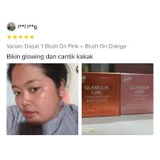 Jual BLUSH ON GLAMOUR CUSHION DABE BEAUTE PINK DAN ORANGE