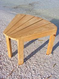 Custom Made Wedged Side Table Adirondack Style Adirondack Table Adirondak Chairs Chair Side Table