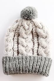 6) knitting needles or size needed to obtain tension. Baby Beanie Hat Pattern Cable Knit Handy Little Me