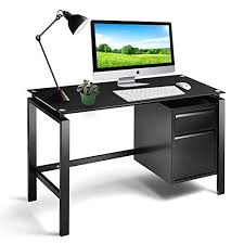 3.5 out of 5 stars, based on 17 reviews 17 ratings current price $102.99 $ 102. Intergreat Black Computer Office Desk Writing Desk With Premium Tempered Glass Top 2 Drawers Workstation Metal Office Office Desk Metal Office Desk Simple Desk