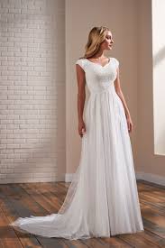 You don't have to feel uncomfortable on your wedding day, with modern wedding dresses meaning less corseting, embroidery and overall weight. Modest Wedding Dresses Modest By Mon Cheri
