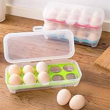 The egg tray holds up to 18 eggs and protects them from damage. Buy Plastic Refrigerator Egg Storage Box Container Egg Holder Fridge Tray 10 Grids Standard Size Online Get 58 Off