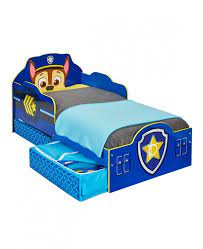 paw patrol chase toddler bed with storage kids toddler bed toddler bed with storage paw patrol bedroom