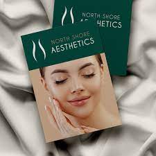 Offers the latest cutting edge general, cosmetic and surgical dermatologic care. North Shore Aesthetics Brand Design White Ink Creative