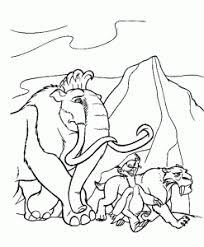 Scrat and his acorn on a planet. The Ice Age Free Printable Coloring Pages For Kids