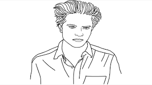 How To Draw Edward Cullen Face - Youtube