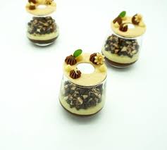Verrines Au Chocolat Valrhona Guanaja 70 Ganache With Grand Marnier Valrhona Ivoire 35 Cremeux Valrhona Jivara 40 Creme C Grand Marnier Food Panna Cotta
