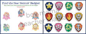 Hello and welcome to the paw patrol wiki, a collaborative encyclopedia about nickelodeon's popular children's tv series paw patrol, which began on august 12, 2013. Boy Mama Free Paw Patrol Find The Badge Printable Game Paw Patrol Badge Printable Paw Patrol Badge Paw Patrol