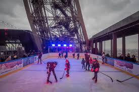 Measure decide how big you want the rink to be and mark off the area. Discover The Ice Rink Of The Eiffel Tower Until February 19th 2017