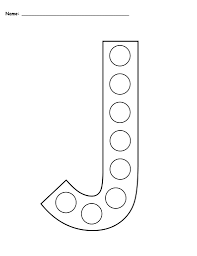 Letter J Do A Dot Printables Uppercase Lowercase Do A Dot Letter J Crafts Letter A Crafts