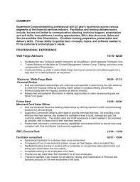 A personal banker resume should emphasize work related experience, such as internships or prior employment as a bank teller. Best Stock Private Banker Resume Entry Level Personal Template Hudsonradc
