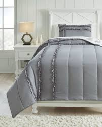 Named in honor of the beloved 1800s opera singer, jenny lind furniture is distinguished by. The Meghdad Gray White Twin Comforter Set Available At Bitney S Furniture And Mattress Company Serving Kalispell Mt