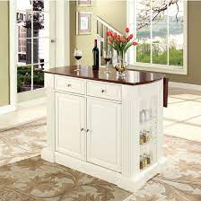 Crosley Furniture Drop Leaf Breakfast Bar Top Kitchen Island Kitchensource Com Drop Leaf Kitchen Island Kitchen Island With Seating Wood Kitchen Island