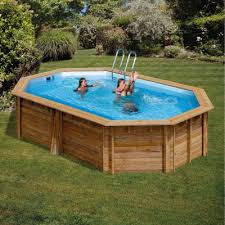 Piscine Hors Sol Bois Ronde 5m De Diametre Sunbay Violette