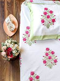 Great savings & free delivery / collection on many items. Indian Spring Floral Hand Block Print Bed Sheet By Bent Chair Bed Sheet Painting Design Print Bedding Bed Sheets