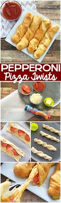 Homemade Pepperoni Pizza Twists Made With Crescent Rolls On Frugal Coupon Living Easy Dinner Night Entree Kids Dinner Idea Pizza Recipes Food Pizza Twists