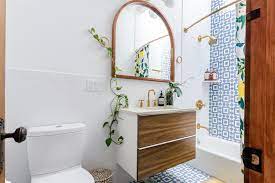 You should try to select a tile with the regal look of marble, minus the exuberant cost. 7 Tiny Bathrooms Brimming With Stylish Function