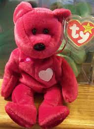 Ty Beanie Babies Original Valentina Bear Dob February 14 1998 Mwmt In A Box Ebay
