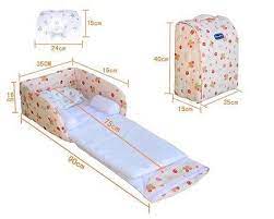 portable baby bed with a small pillow with bamboo fiber 0 12 months bebek mobilya bebek dikis bebek yataklari