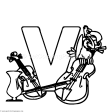 Alphabet Characters Letter V Coloring Pages Getcoloringpages Org Coloring Pages Character Letters Color