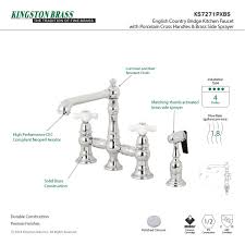 Retro house architecture in the matter of eurostream bathroom faucet. Kingston Brass English Country 8 Bridge 4 Hole Kitchen Faucet With Sp Directsinks