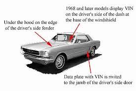 Need To Determine The Authenticity Of A Mustang Sitting In Your Driveway Or Validate A Mustang For Sale That Could Some D Mustang Classic Mustang Ford Mustang