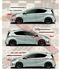 Only the black part of the product image will be cut as the decal, in whatever color you choose. Buy Car Body Sticker Alza Myvi Viva Bezza Gen2 Axia Kancil 2pcs Seetracker Malaysia