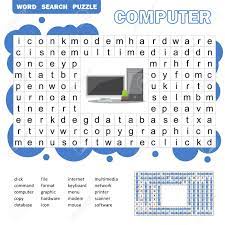 It's easy to back up your computer to ensure that you ha. Educational Game For Kids Word Search Puzzle With Computer Items Kids Activity Sheetword Search Puzzle For Kids Answer Included Royalty Free Cliparts Vectors And Stock Illustration Image 121455410