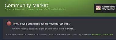 Even though a handful of ventures were dealing in itunes and. Psa Receiving Steam Digital Gift Card Will Lock You From Market For 3 Days Steam