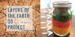 Dyed Rice Layers Of The Earth 3d Project Project Representing The Layers Of The Earth 6th Grade Science Proje Earth Projects Earth Layers Project Earth Layers