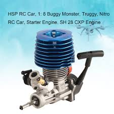 Hsp Rc Car 1 8 Buggy Monster Truggy Nitro Engine Sh 28 Cxp Engine M28 P3 4 57cc 3 8hp 33000 Rpm Side Exhaust Pull Starter Part