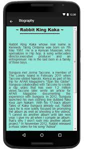King kaka biography, king kaka whose real name is kennedy tarriq ombima was born on 7th may 1987. Lyrics Music Rabbit King Kaka Pour Android Telechargez L Apk