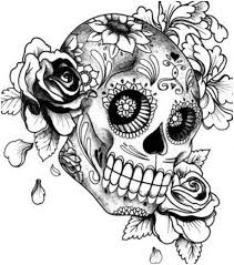 Sugar skull mandalas pinterest pour tete de mort mexicaine coloriage. Epingle Sur Coloriage